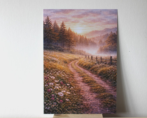 Wald poster nebel - poster,