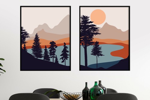 Landschaft wandbilder wald - wandbilder,