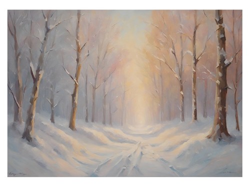 Winterwald impressionist - winterwald,