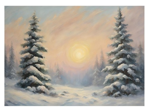 Schneebedeckte wald - schneebedeckte,