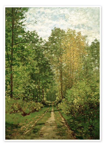 Poster waldweg claude monet - -,