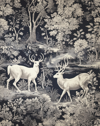 Vintage wald hirsch - vintage,