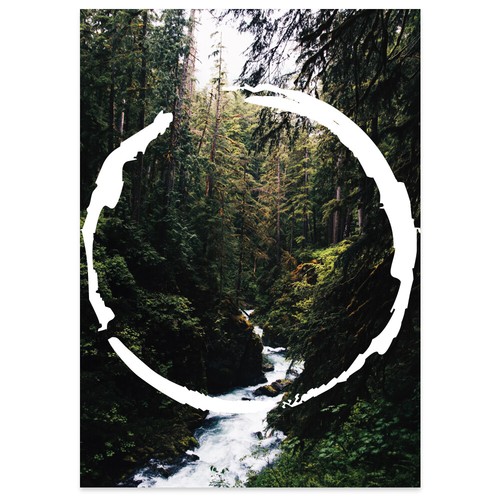 Juniwords poster forest - forest, art