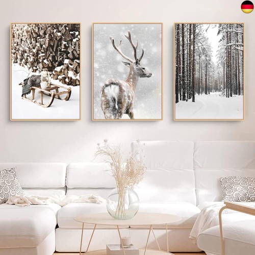 3er premium poster set - poster, winter