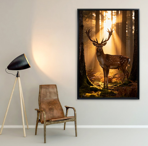 Tiere hirsche wald bei - im,