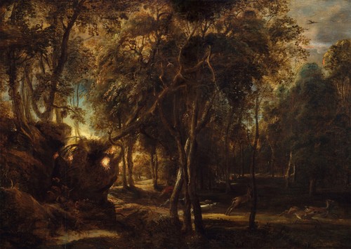 Verzauberter wald wandkunst - verzauberter,