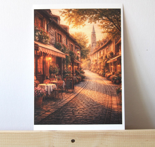 Wald poster nebel - wald, a4