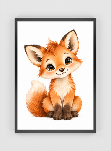 Fuchs kinderzimmer poster - fuchs, din