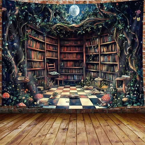 Wald bücher poster xxl - bücher,
