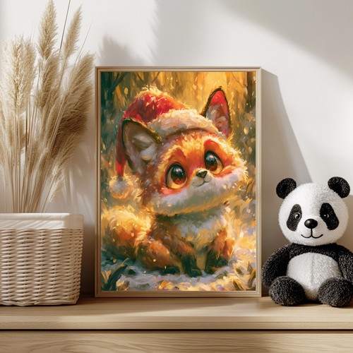 Kinderzimmer poster baby fuchs - kinderzimmer,
